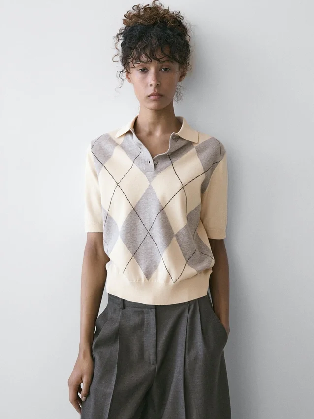 Pullover mit Argyle-Muster Pullover mit Argyle-Muster