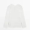 Pullover mit V-Ausschnitt und Cutwork-Verzierung Pullover mit V-Ausschnitt und Cutwork-Verzierung