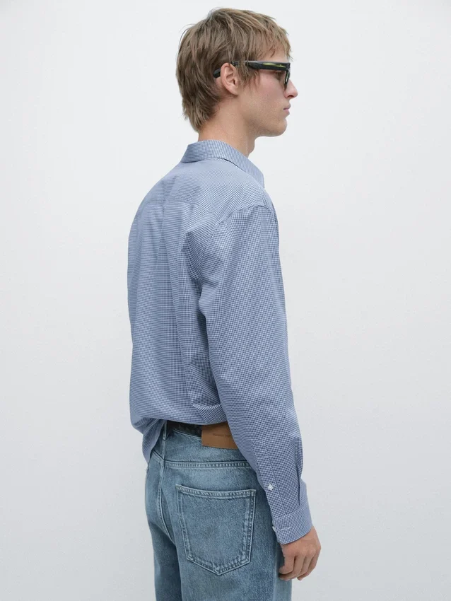 Regular Fit Check-Hemd aus 100 % Baumwolle Regular Fit Check-Hemd aus 100 % Baumwolle