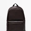 Rucksack aus Nappaleder mit Reißverschluss Rucksack aus Nappaleder mit Reißverschluss