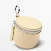 Runde Nappaleder-Tasche mit Strasssteinen Runde Nappaleder-Tasche mit Strasssteinen