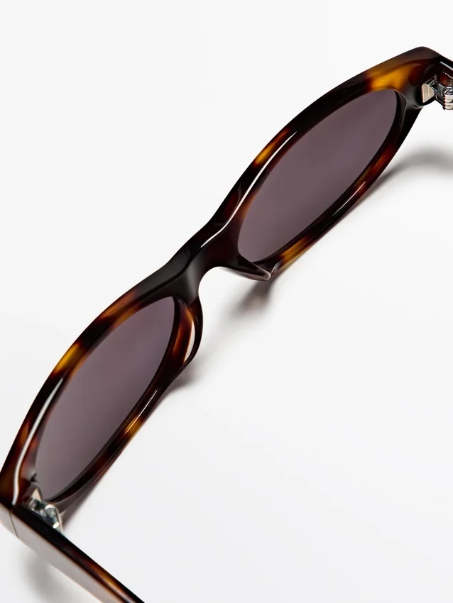 Schmale Sonnenbrille in Schildpatt-Optik Schmale Sonnenbrille in Schildpatt-Optik