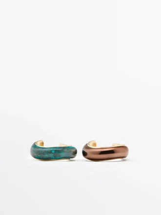Set mit Ringen in Bronzeoptik Set mit Ringen in Bronzeoptik
