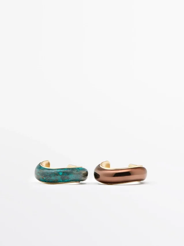 Set mit Ringen in Bronzeoptik Set mit Ringen in Bronzeoptik