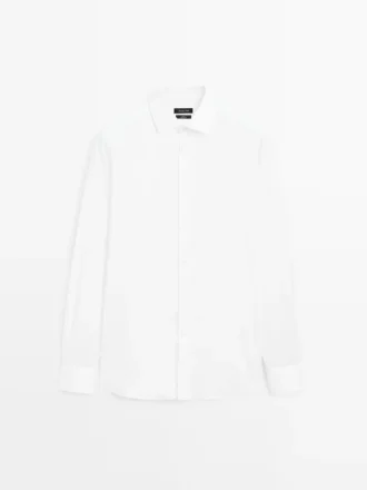 Slim-Fit-Hemd aus 100 % Baumwolle Slim-Fit-Hemd aus 100 % Baumwolle