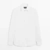 Slim Fit Hemd aus 100 % Baumwollpopeline Slim Fit Hemd aus 100 % Baumwollpopeline