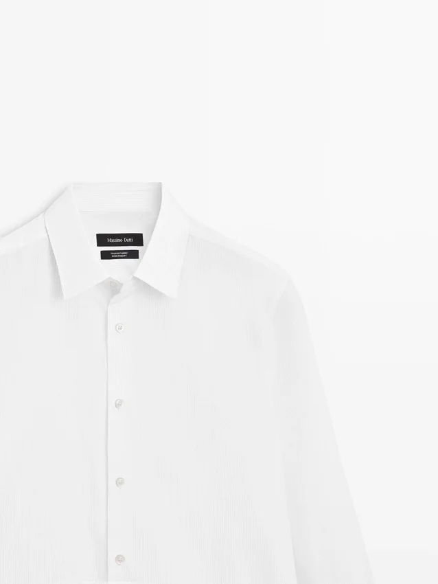 Slim Fit Hemd aus 100 % Baumwollpopeline Slim Fit Hemd aus 100 % Baumwollpopeline