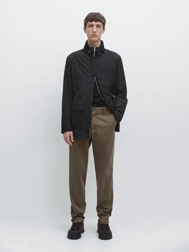 Slim-Fit-Hose mit feiner Struktur Slim-Fit-Hose mit feiner Struktur