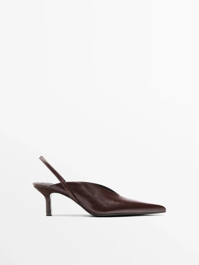 Slingback-Schuhe mit hohem Absatz Slingback-Schuhe mit hohem Absatz