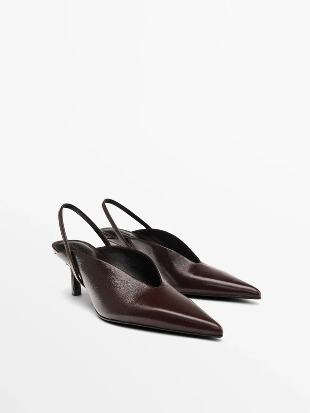 Slingback-Schuhe mit hohem Absatz Slingback-Schuhe mit hohem Absatz