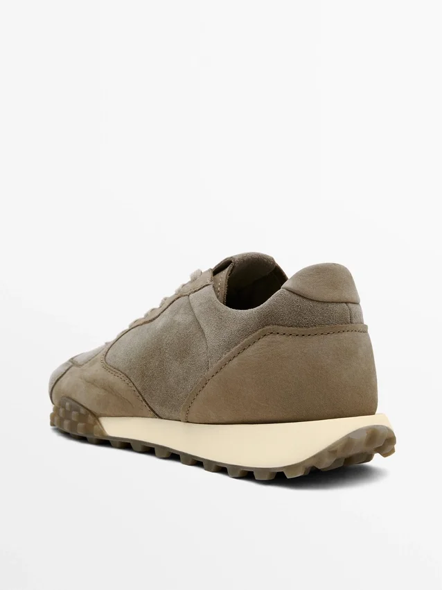 Sneaker aus Kontrastleder Sneaker aus Kontrastleder