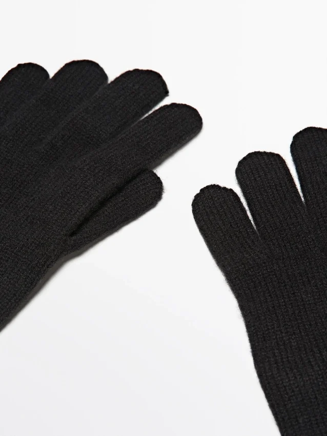 Strickhandschuhe aus Wollmischung Strickhandschuhe aus Wollmischung