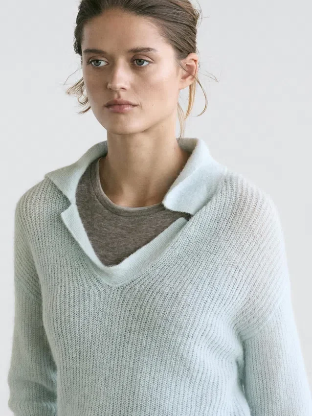 Strickpullover aus Alpaka-Mischung Strickpullover aus Alpaka-Mischung