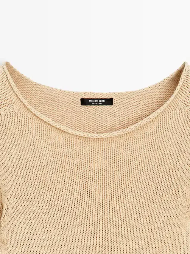 Strickpullover aus Baumwollmischung Strickpullover aus Baumwollmischung
