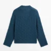 Strickpullover aus Baumwollmischung mit Knotendetails