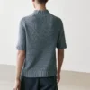 Strickpullover aus Baumwollmischung mit Rollkragen