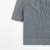 Strickpullover aus Baumwollmischung mit Rollkragen