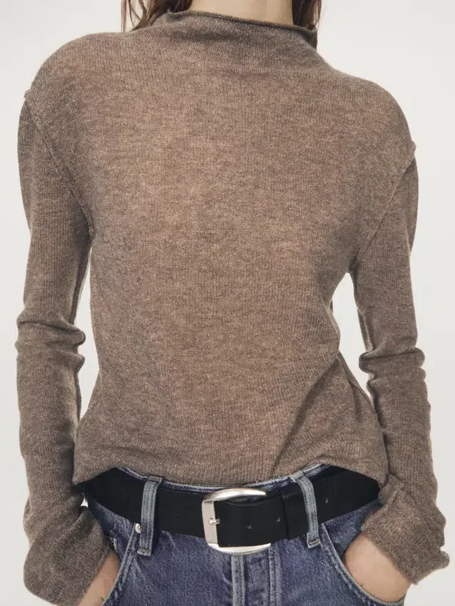 Strickpullover aus Wollmischung mit Rollkragen Strickpullover aus Wollmischung mit Rollkragen