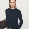 Strickpullover aus Wollmischung mit Rundhalsausschnitt Strickpullover aus Wollmischung mit Rundhalsausschnitt