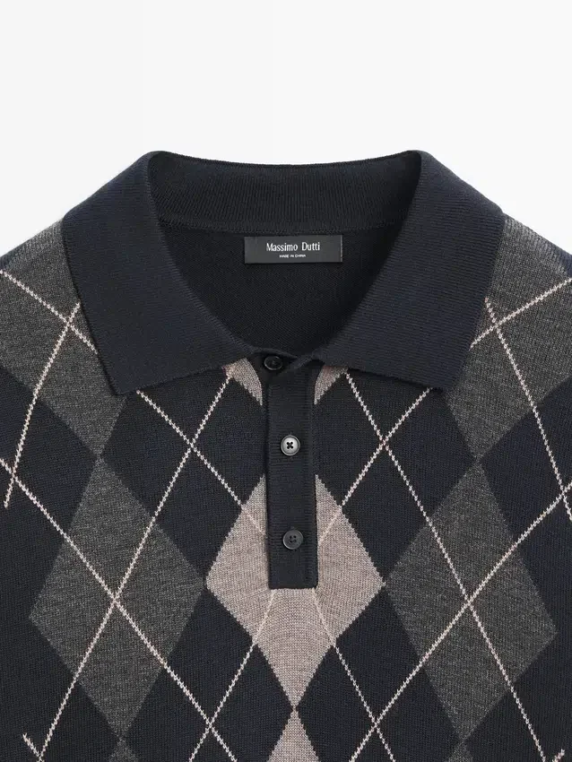 Strickpullover mit Argyle-Details Strickpullover mit Argyle-Details