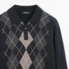 Strickpullover mit Argyle-Details Strickpullover mit Argyle-Details