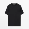 T-Shirt aus Baumwollstrick