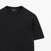 T-Shirt aus Baumwollstrick