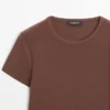 T-Shirt mit kurzen Ärmeln aus Lyocell-Mischung T-Shirt mit kurzen Ärmeln aus Lyocell-Mischung