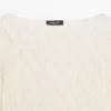 T-Shirt mit U-Boot-Ausschnitt und Spitzendetail T-Shirt mit U-Boot-Ausschnitt und Spitzendetail