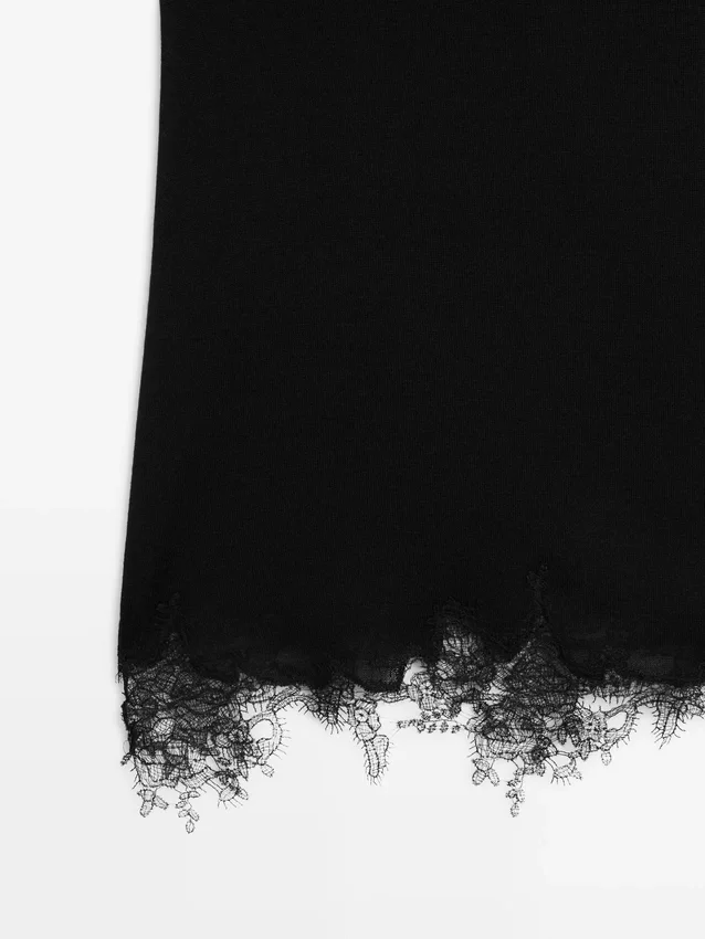 Trägertop mit Spitzendetail Trägertop mit Spitzendetail