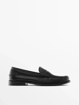 Weiche, geölte Leder-Loafer