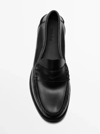 Weiche, geölte Leder-Loafer