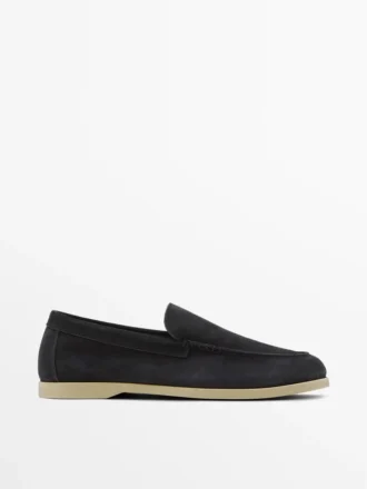 Weiche Loafer aus Spaltleder