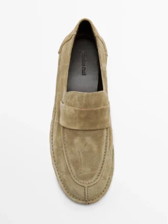 Weiche Loafer aus Spaltleder Weiche Loafer aus Spaltleder
