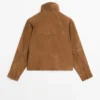 Wildlederjacke mit Knöpfen