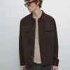 Wildlederjacke mit Taschen Wildlederjacke mit Taschen