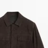Wildlederjacke mit Taschen Wildlederjacke mit Taschen