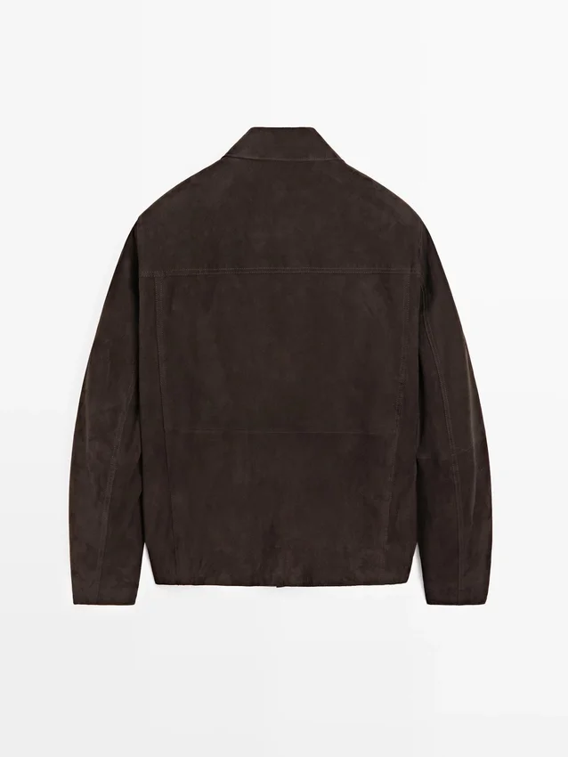 Wildlederjacke mit Taschen Wildlederjacke mit Taschen