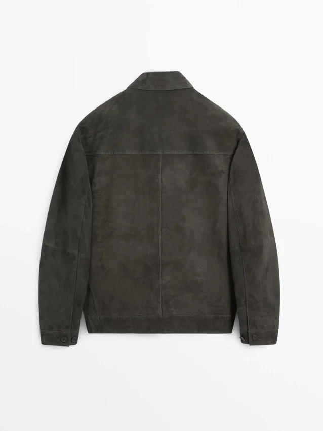 Wildlederjacke mit Taschen Wildlederjacke mit Taschen