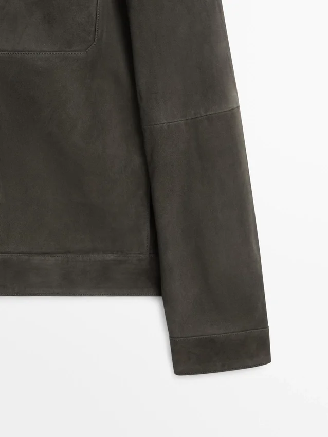Wildlederjacke mit Taschen Wildlederjacke mit Taschen